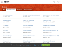 Tablet Screenshot of proceedings.esri.com