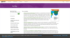 Desktop Screenshot of esripress.esri.com