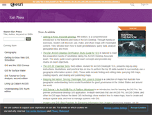 Tablet Screenshot of esripress.esri.com